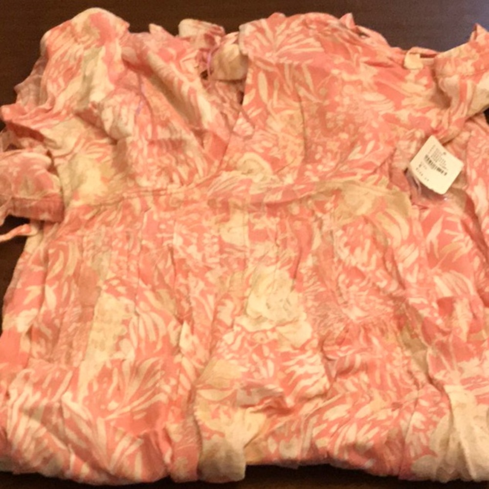 Free People Midi dress NWT Pink Combo retail 168.0